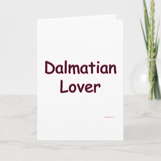 Dalmatian Lover Feestdagen Kaart (Voorkant)