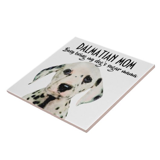 Dalmatian Mam Ceramic Tile Tegeltje (Zijkant)