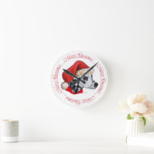 Dalmatian Merry Kerstmis Ronde Klok (Huis)