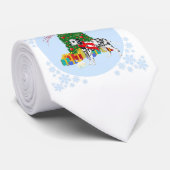 Dalmatian Merry Kerstmis Stropdas (Opgerold)