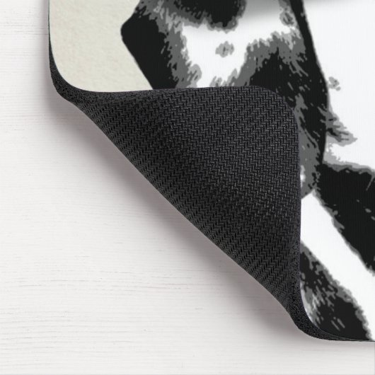 Dalmatian met rode Beret Muismat (Hoek)