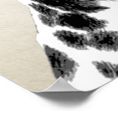 Dalmatian met rode Beret Poster (Hoek)