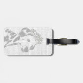 Dalmatian met Tiara 2 Bagagelabel (Achterkant horizontaal)