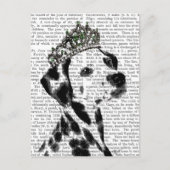 Dalmatian met Tiara 2 Briefkaart (Voorkant)