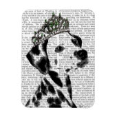 Dalmatian met Tiara 2 Magneet (Verticaal)