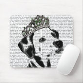 Dalmatian met Tiara 2 Muismat (Met muis)