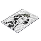 Dalmatian met Tiara 2 Notitieboek (Linkerzijde)