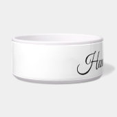 Dalmatian Minimalist Line Art personalized bowl Voerbakje (Links)