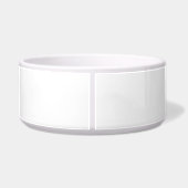 Dalmatian Minimalist Line Art personalized bowl Voerbakje (Achterkant)