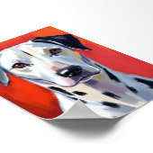 Dalmatian Painting Dog Pet Watercolor Art Poster (Hoek)