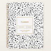Dalmatian Pattern Black and White Planner (Voorkant)