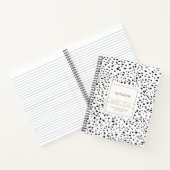 Dalmatian Pattern Black en White notebook Notitieboek (Binnen)