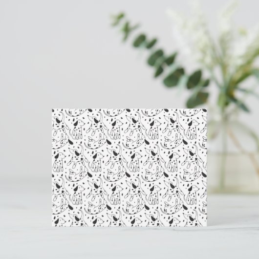 Dalmatian Pattern Briefkaart (Staand voorkant)