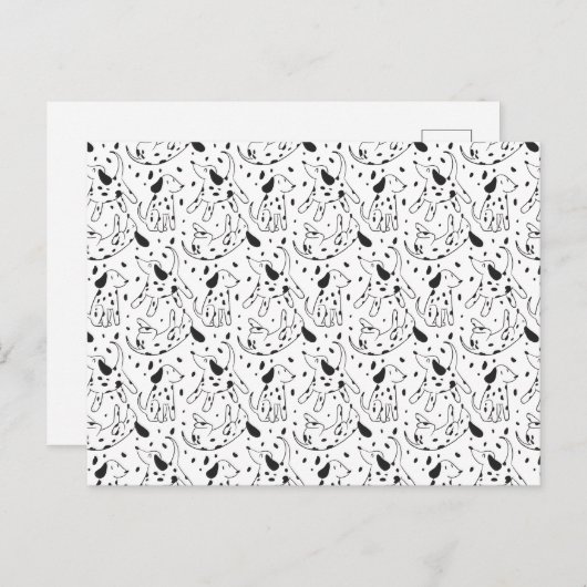 Dalmatian Pattern Briefkaart (Voorkant / Achterkant)