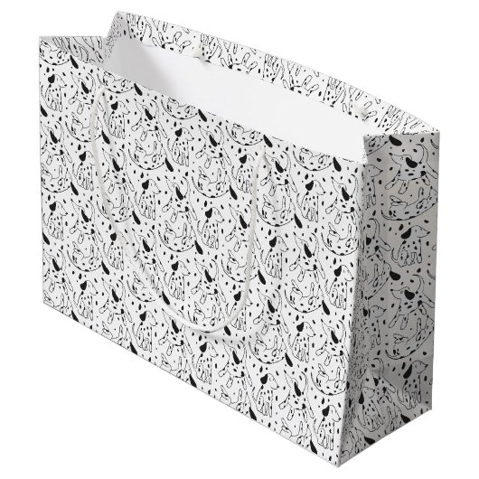 Dalmatian Pattern Groot Cadeauzakje (Achterkant Gekanteld)