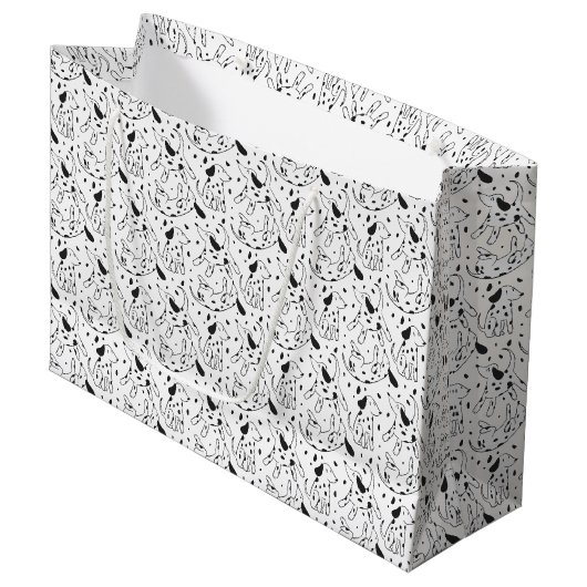 Dalmatian Pattern Groot Cadeauzakje (Voorkant Gekanteld)