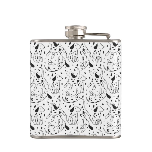 Dalmatian Pattern Heupfles (Achterkant)