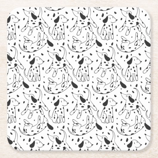 Dalmatian Pattern Kartonnen Onderzetters (Voorkant)