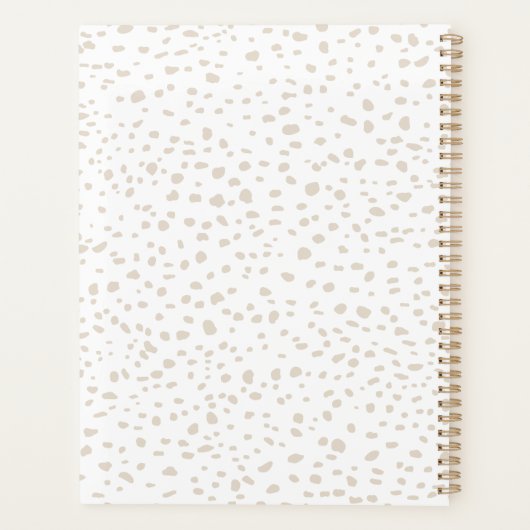 Dalmatian Pattern Planner (Achterkant)