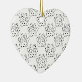 Dalmatian Paw Print Patroon Keramisch Ornament (Rechts)