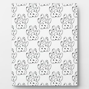 Dalmatian Paw Print Pattern Fotoplaat