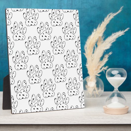 Dalmatian Paw Print Pattern Fotoplaat (Zijkant)