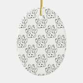 Dalmatian Paw Print Pattern Keramisch Ornament (Voorkant)