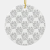 Dalmatian Paw Print Pattern Keramisch Ornament (Voorkant)