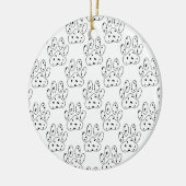 Dalmatian Paw Print Pattern Keramisch Ornament (Links)