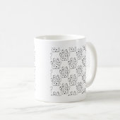 Dalmatian Paw Print Pattern Koffiemok (Voorkant rechts)