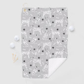 Dalmatian Paws and Bones Golf Towel Golfhanddoek (Insitu)