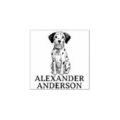 Dalmatian Personaliseren Rubberstempel (Afrduk)