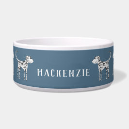 Dalmatian Personalized Dog Bowl Voerbakje