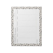 Dalmatian Persuasion Weekly Planner-laptop Notitieblok (Linkerzijde)