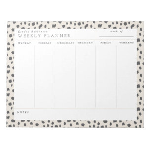 Dalmatian Persuasion Weekly Planner-laptop Notitieblok