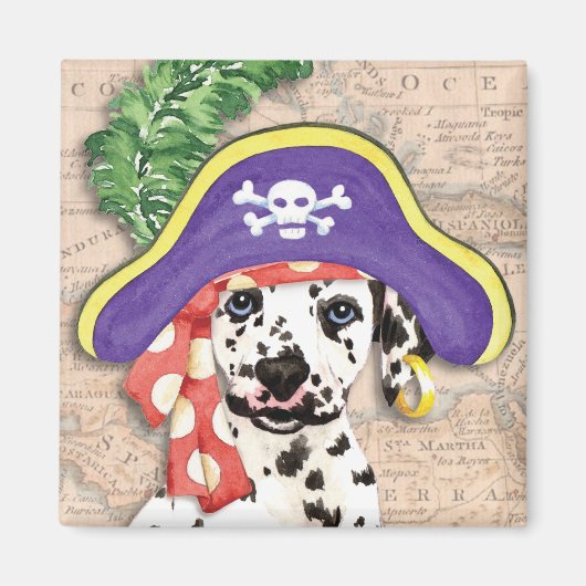 Dalmatian Pirate Magneet (Voorkant)