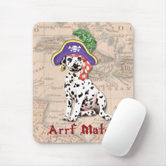 Dalmatian Pirate Muismat (Met muis)