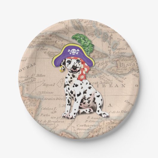 Dalmatian Pirate Papieren Bordje (Voorkant)