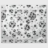 Dalmatian Polka Dot Black and White Cadeaupapier (Vlak)