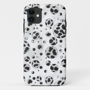 Dalmatian Polka Dot Black and White iPhone 11 Hoesje