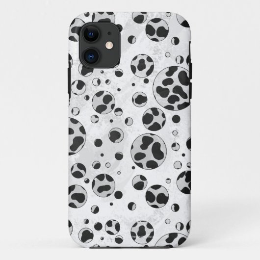 Dalmatian Polka Dot Black and White Case-Mate iPhone Case (Achterkant)