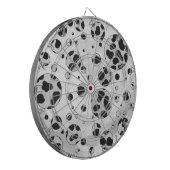 Dalmatian Polka Dot Black and White Dartbord (Voorkant Links)