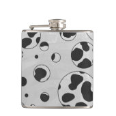 Dalmatian Polka Dot Black and White Heupfles (Voorkant)
