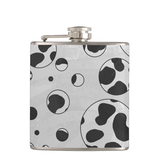 Dalmatian Polka Dot Black and White Heupfles (Voorkant)