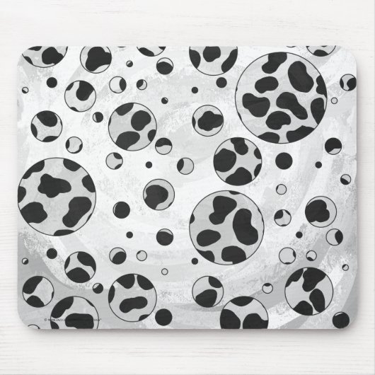 Dalmatian Polka Dot Black and White Muismat (Voorkant)