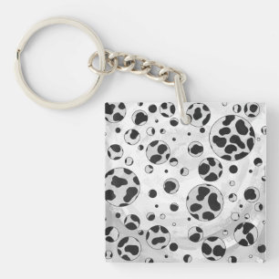Dalmatian Polka Dot Black and White Sleutelhanger