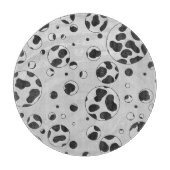 Dalmatian Polka Dot Black and White Snijplank (Voorkant)