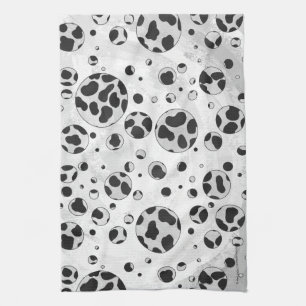 Dalmatian Polka Dot Black and White Theedoek