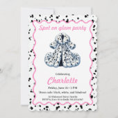 Dalmatian Print Birthday | Black and White party Kaart (Voorkant)