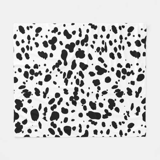 Dalmatian Print Blanket Fleece Deken (Voorkant (Horizontaal))